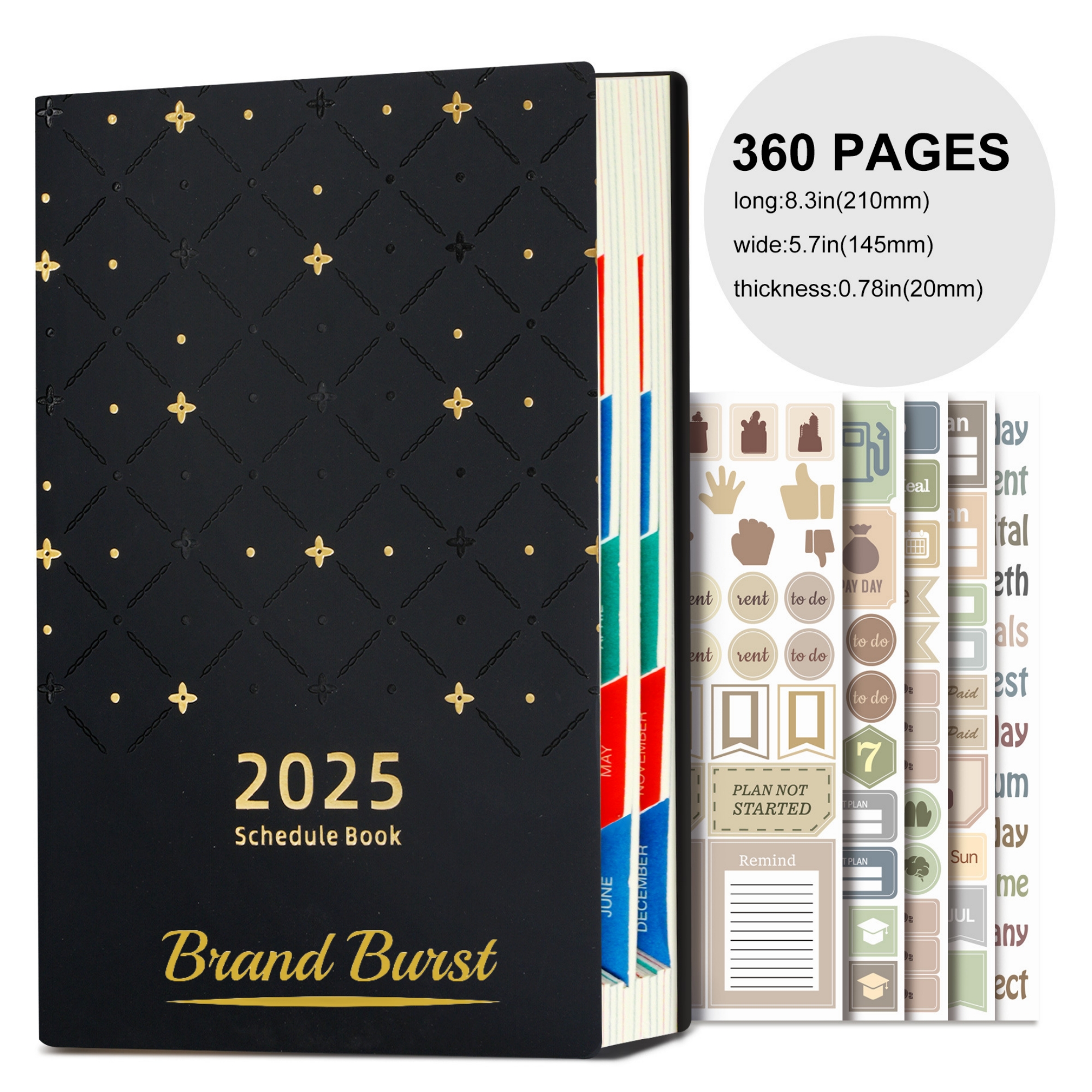 A5 Schedule Notebook 2025 Item No#11374