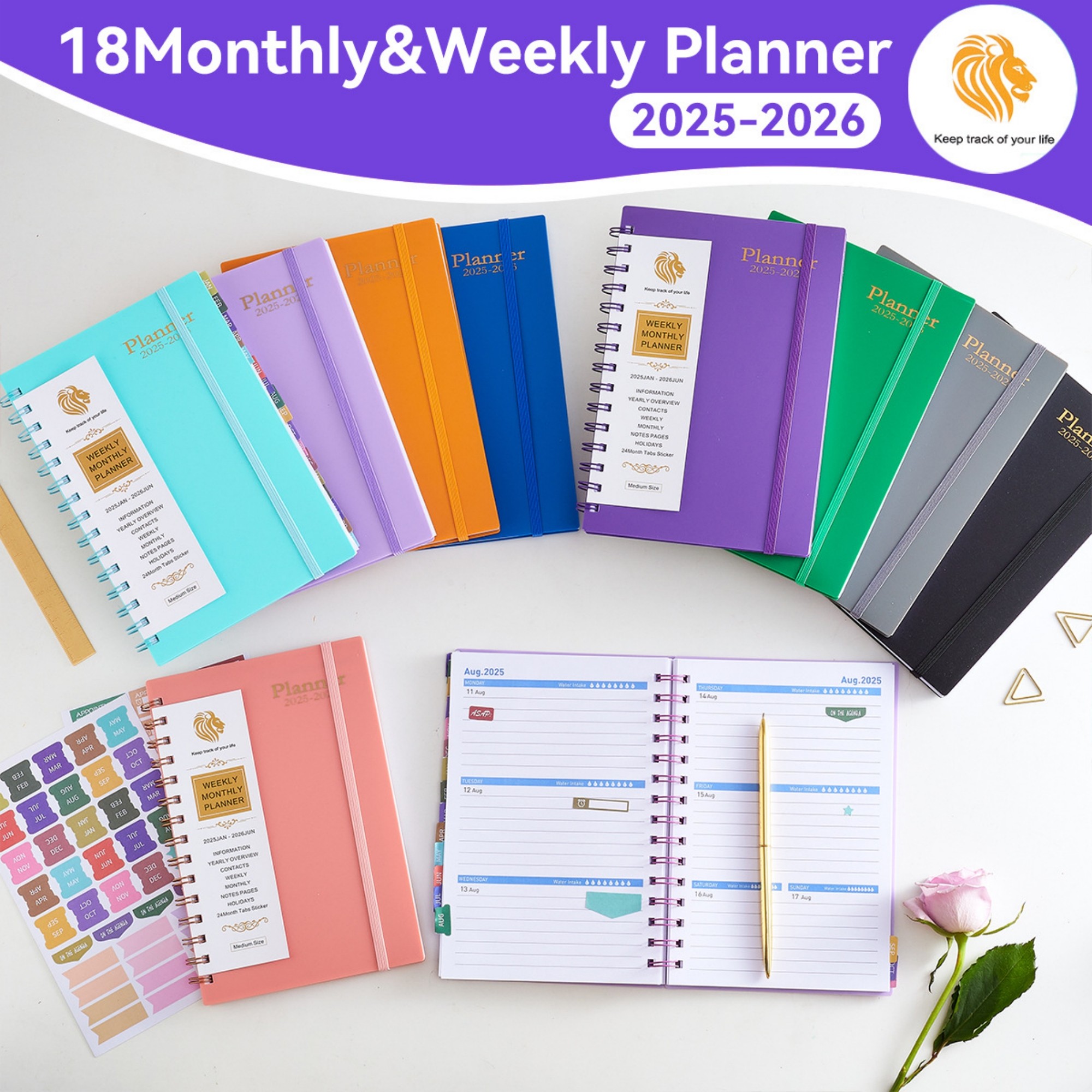 2025-2026 Weekly Monthly Planner Item No#11581 - Image 6