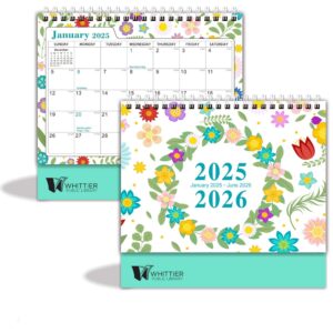 18 Months 8"*3"*7" Flower Desk Calendar From Jan 2025 To June 2026 Item No#12053