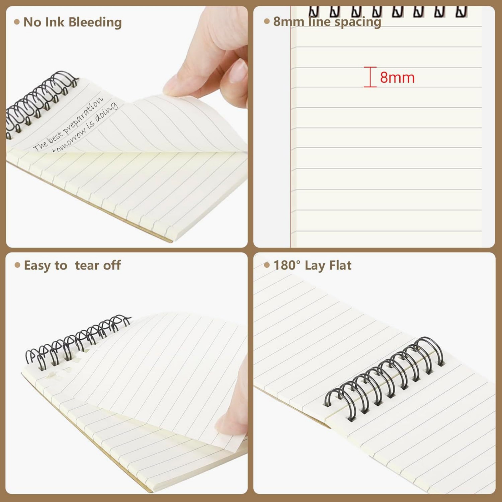 A6 Mini Top Spiral Notepads Item No#12427 - Image 4