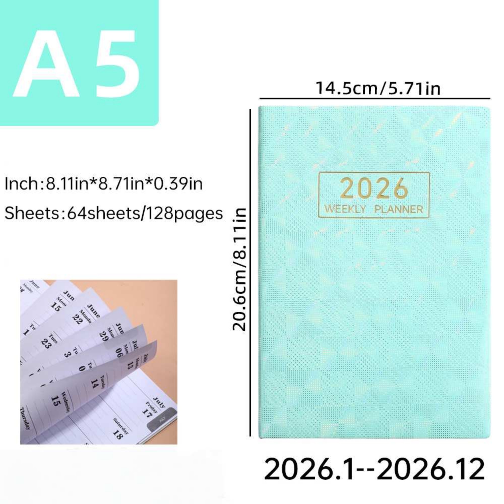 A5 2026 Daily Planner Item No#12987 - Image 3