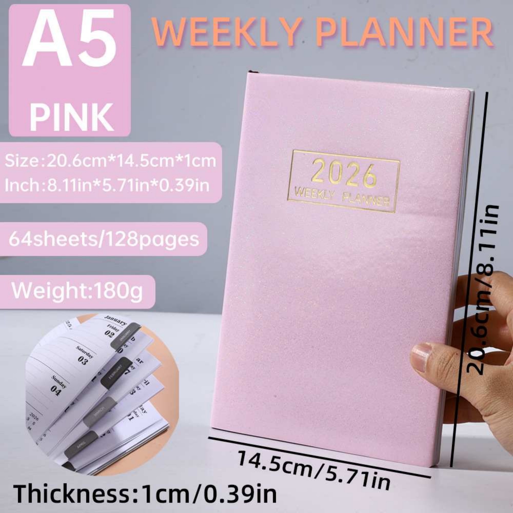 A5 2026 Daily Planner Item No#12987 - Image 6
