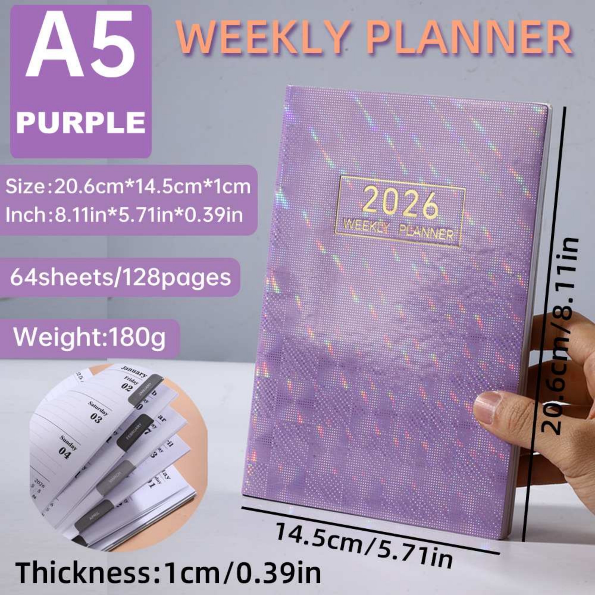 A5 2026 Daily Planner Item No#12987 - Image 9