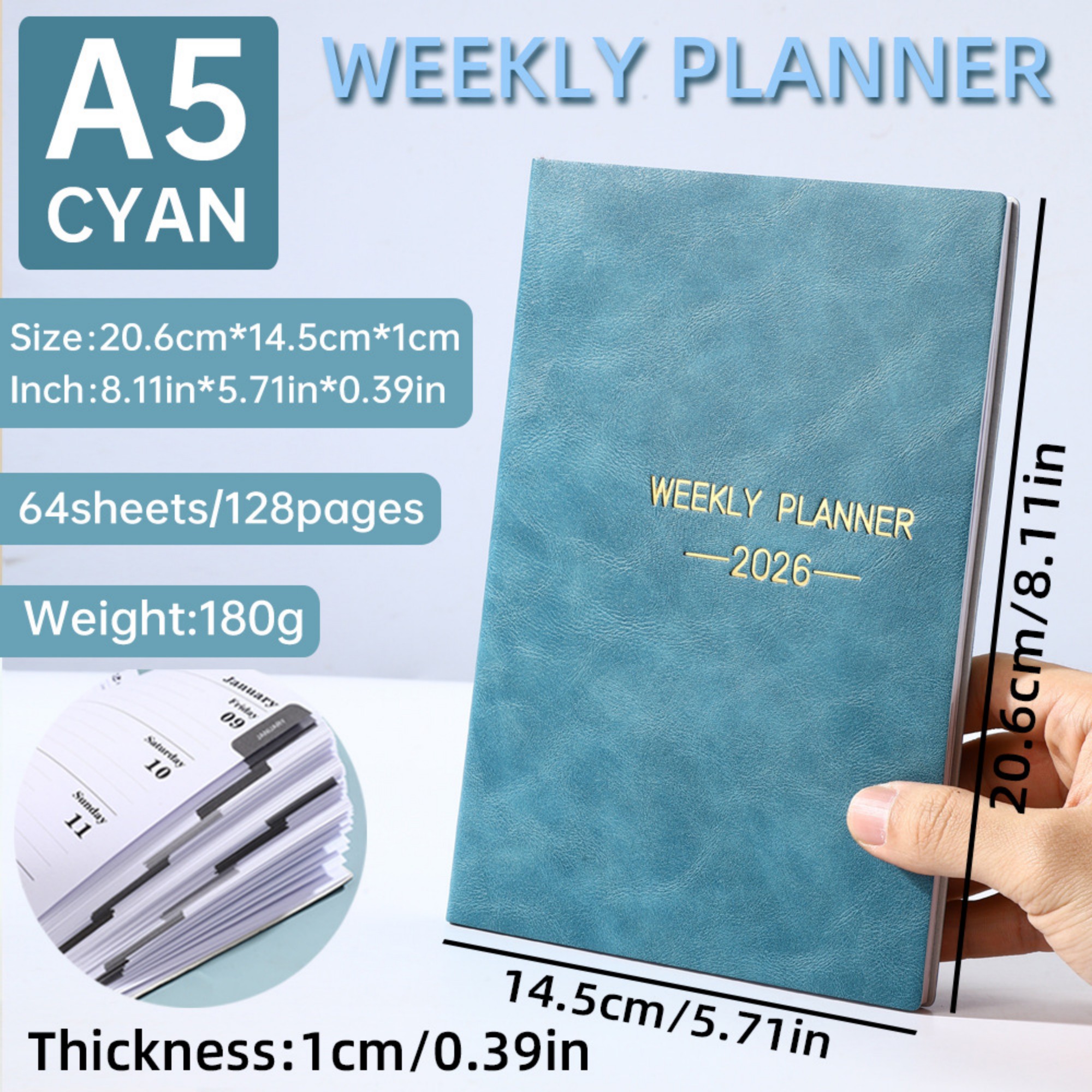 A5 2026 Weekly Planner Item No#12988 - Image 10