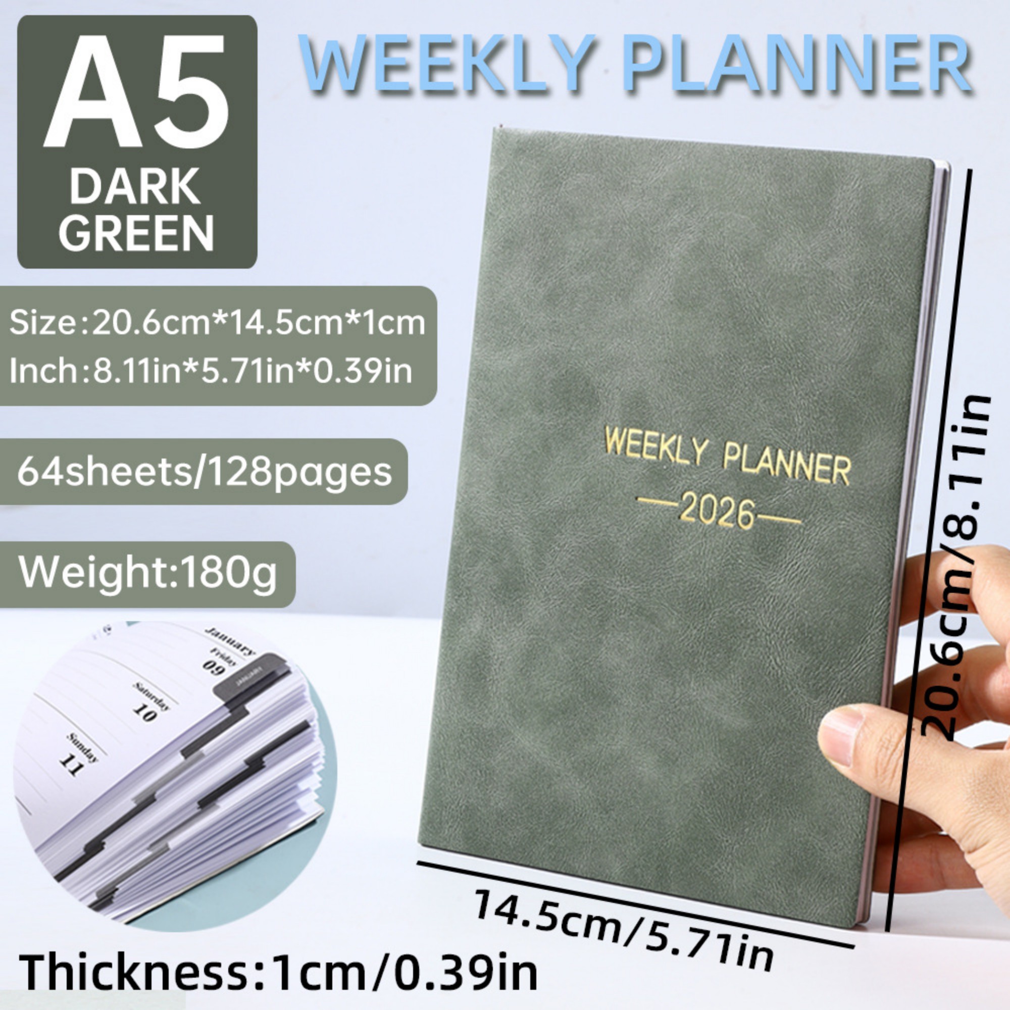 A5 2026 Weekly Planner Item No#12988 - Image 6