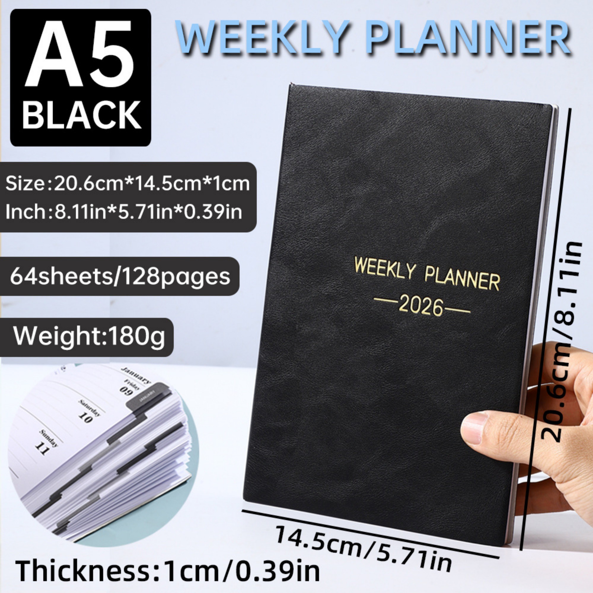 A5 2026 Weekly Planner Item No#12988 - Image 7